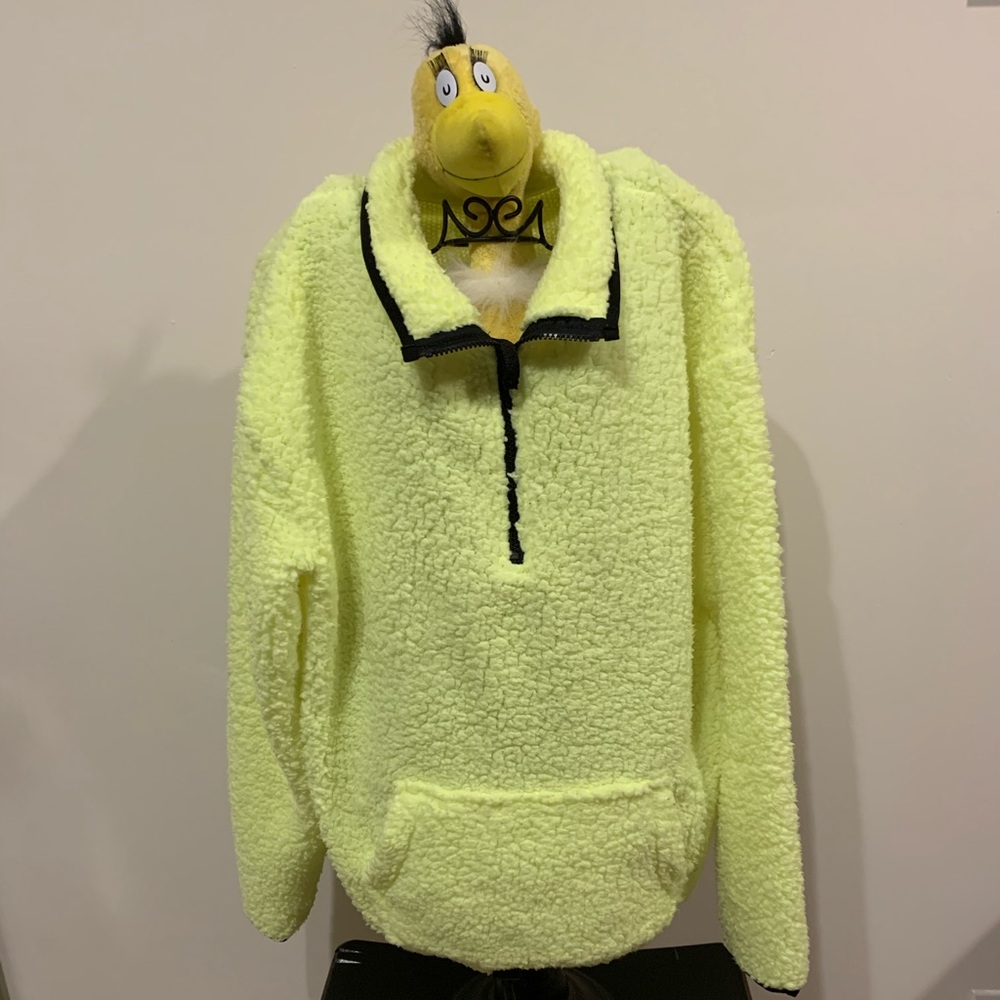 No boundaries cozy fleece half zip pullover